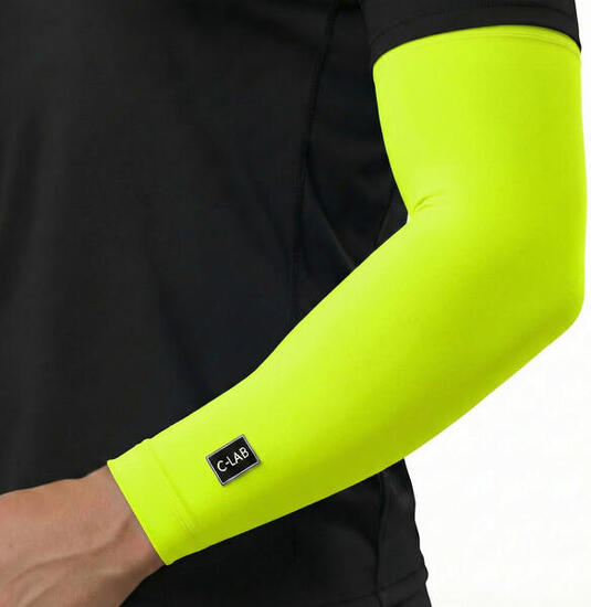 Manchettes de Cyclisme Hiver - Jaune Fluo