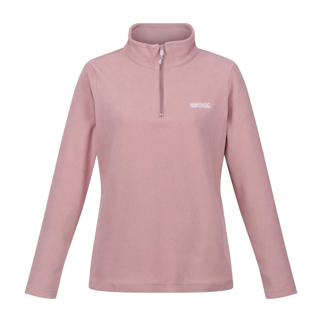 Great Outdoors Womens/Ladies Sweetheart 1/4 Zip Fleece Top (Dusty Rose)