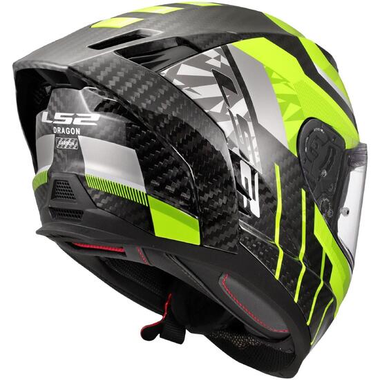Kask integralny LS2 FF807 Dragon Trax XL żółty/szary
