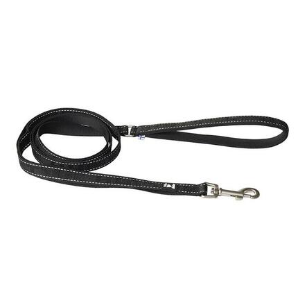 Laisse réfléchissante Casual ECO 1,80 m x 20 mm noir