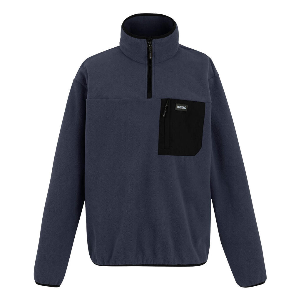 Mens Frankie Half Zip Fleece Top (Navy Blue)