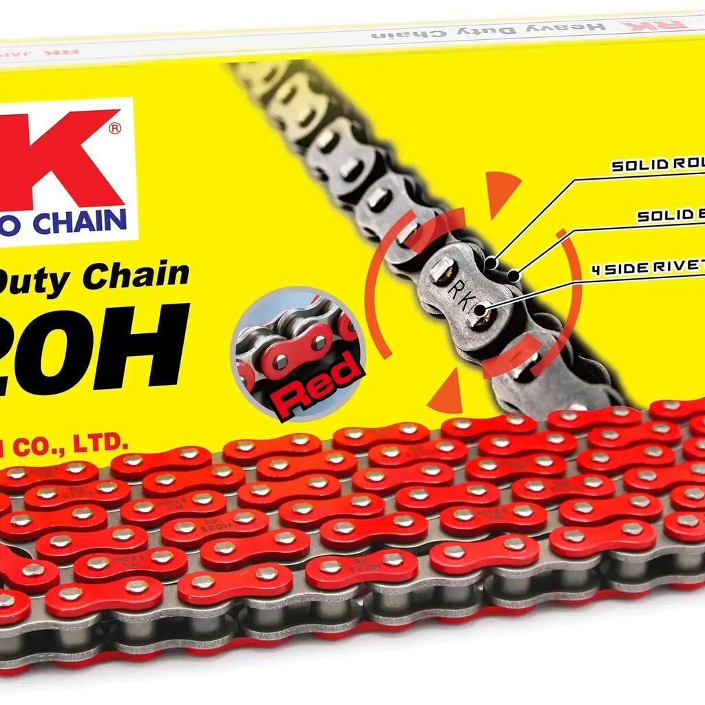 RK Chain 520 H 120 C Red/Black Open