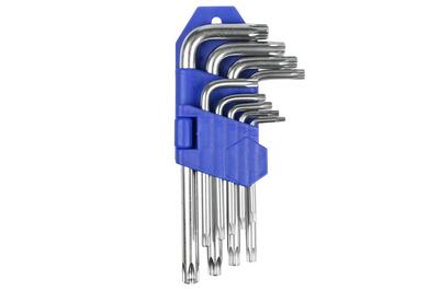 Gereedschapsset sleutelset kort torx 9-delig