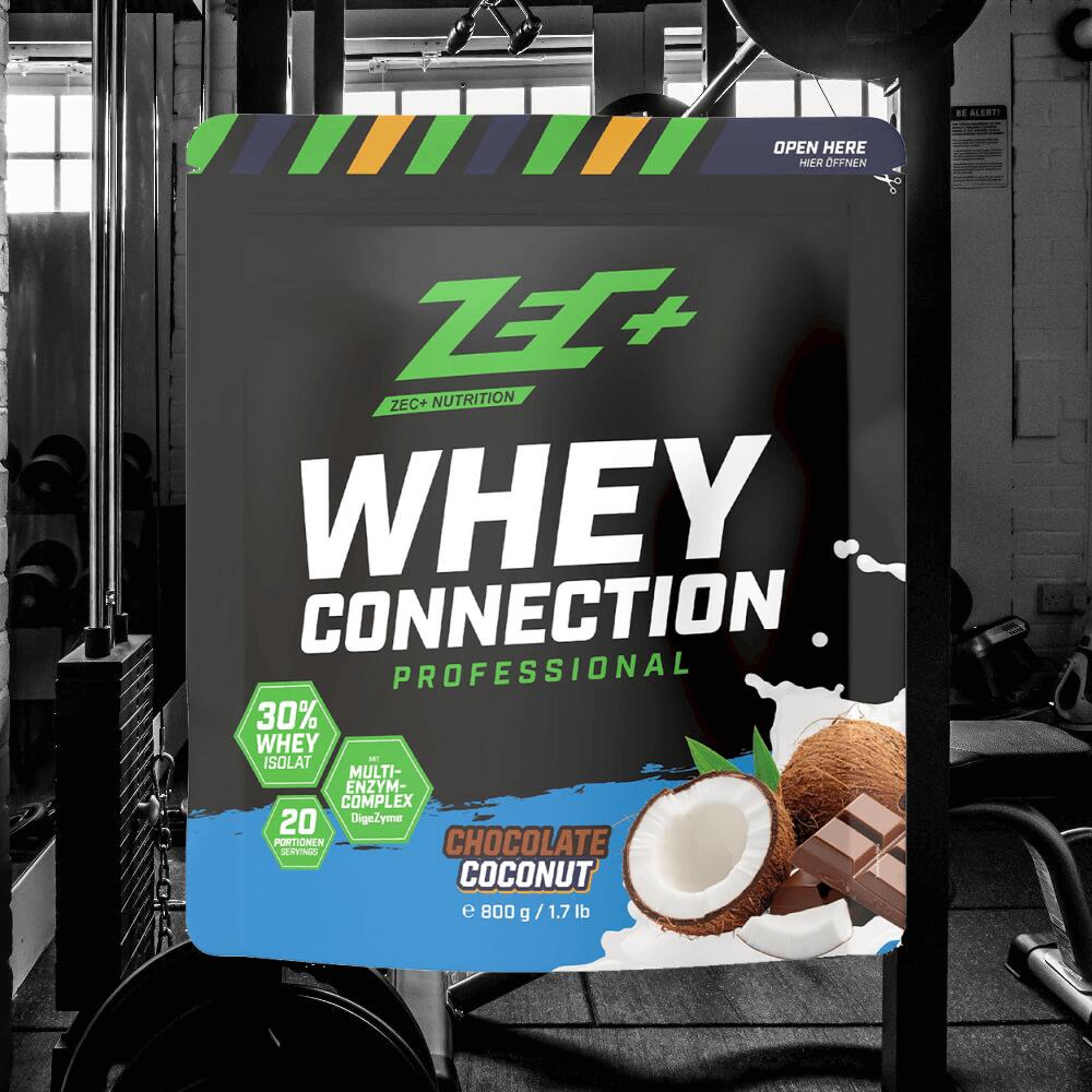 Zec+ Whey Connection Professional (800g) Chocolate Coconut - Protéines 2/3