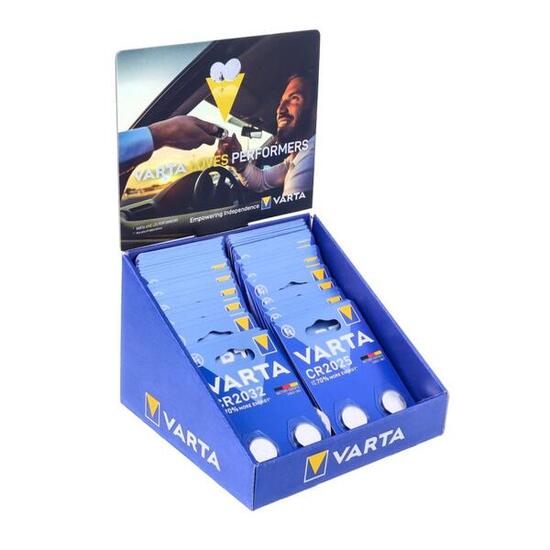 Varta batterijdisplay 40x CR2025 + 40x CR2032
