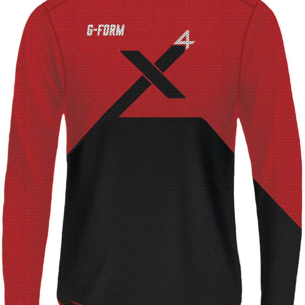 G-FORM Pro X4 Long-Sleeve Cycling Shirt S – Red/Black
