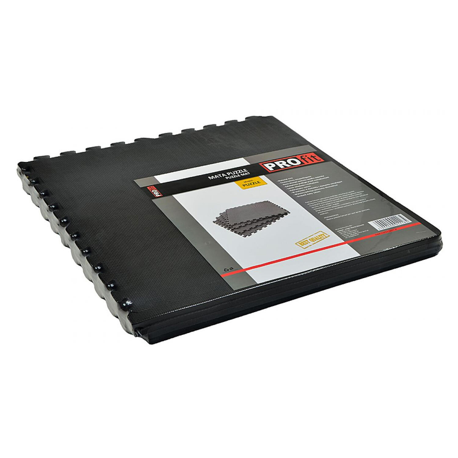Tapis Puzzle Motif/style Uni (Noir) Taille unique 4/4