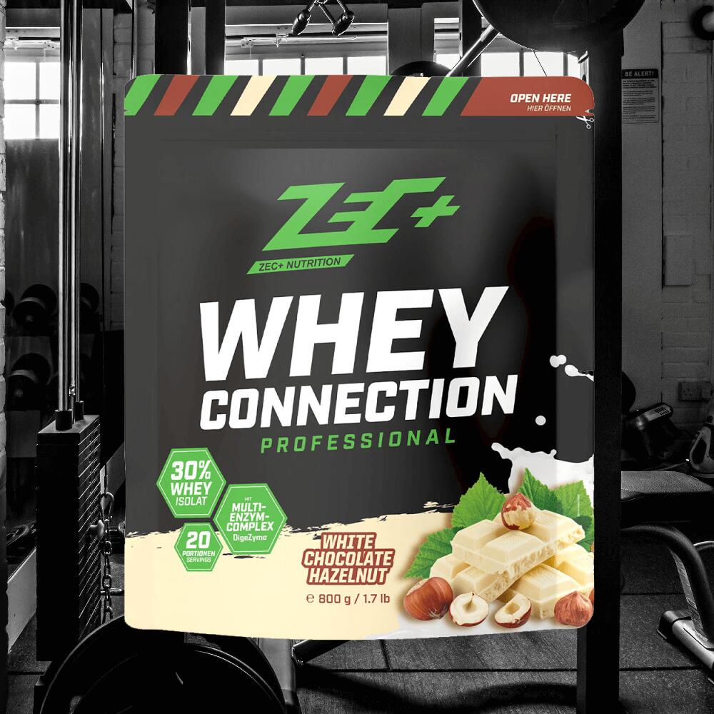 Zec+ Whey Connection Professional (800g) White Chocolate Hazelnut - Protéines 2/3