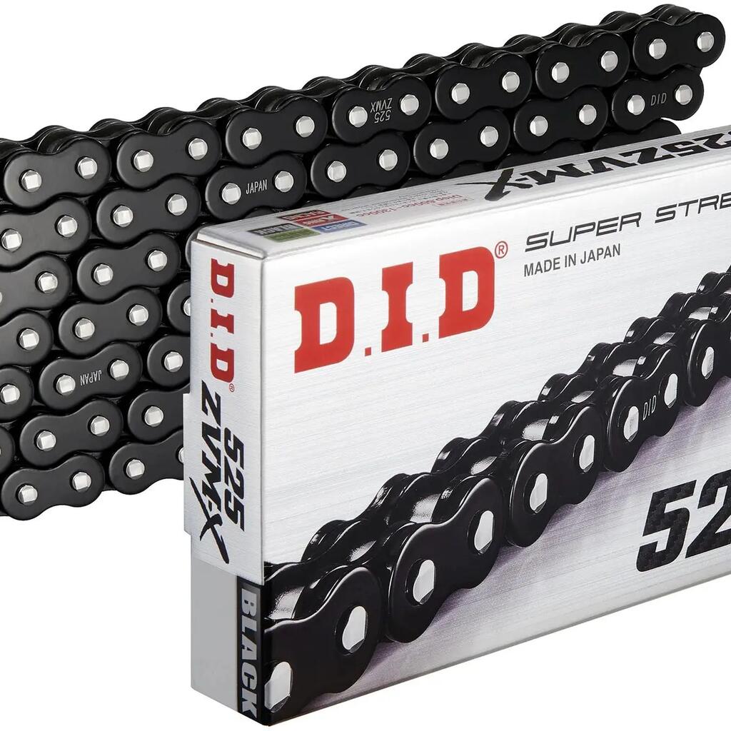 D.I.D 525 ZVMX2 124 N Black Raven open chain
