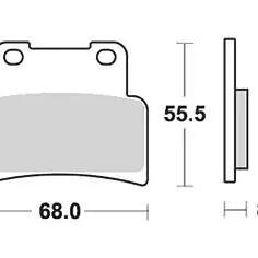 TRW MCB 785 SV Sintered Metal Brake Pads.