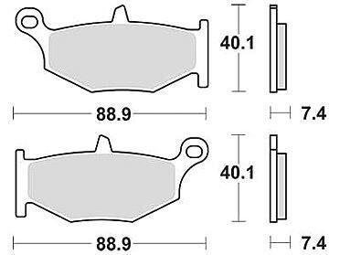 TRW SINTER Metaliczne Klocki Hamulcowe MCB 783 SH
