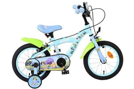 Bluey Kinderfahrrad 14 Zoll hellblau zwei Handbremsen
