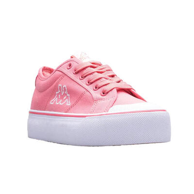 Dames boron laaggesneden trainers (wit/roze)