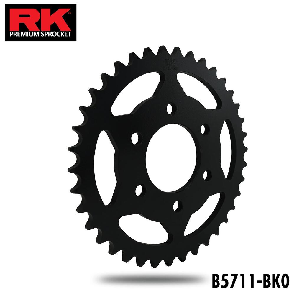 RK 525 38z Steel Chain Wheel Black