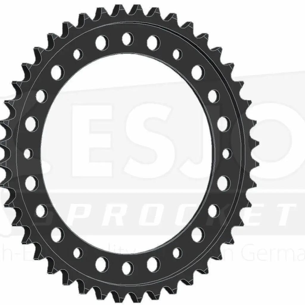 ESJOT Chain Wheel 530 — 43T Steel, Black.