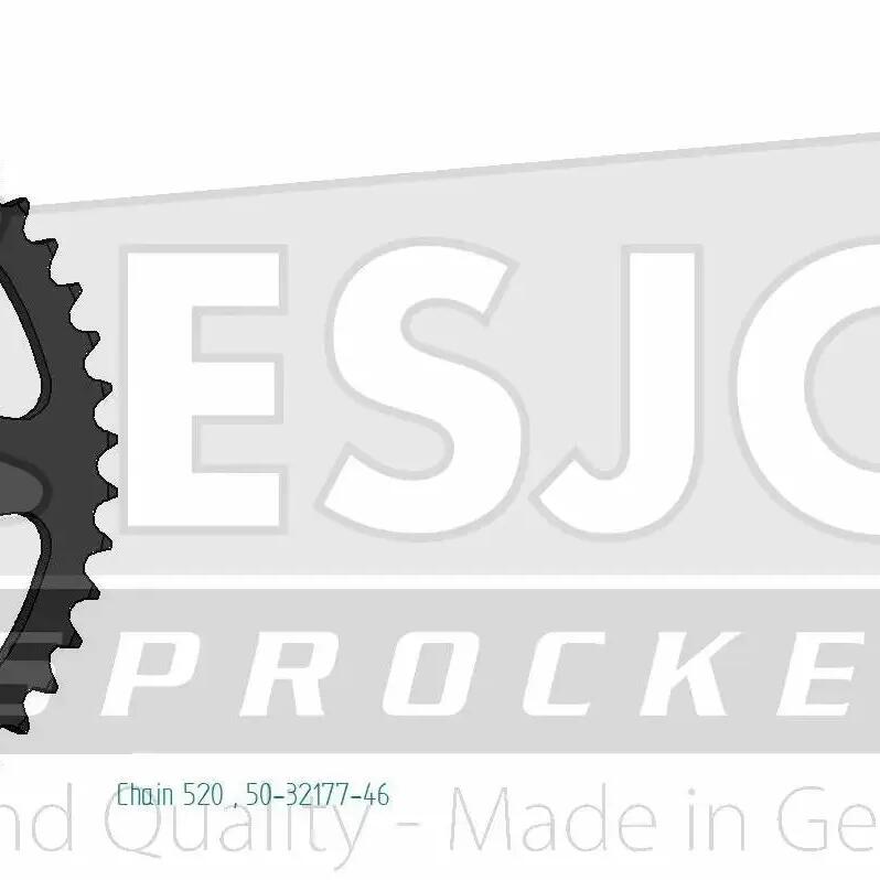 ESJOT 520 Chain Wheel, 42 Teeth, Steel, Black.