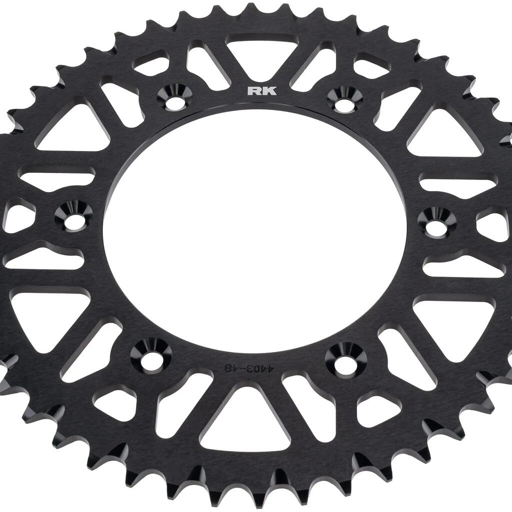 RK 520 Chain Sprocket 48T Anodized Black Aluminum