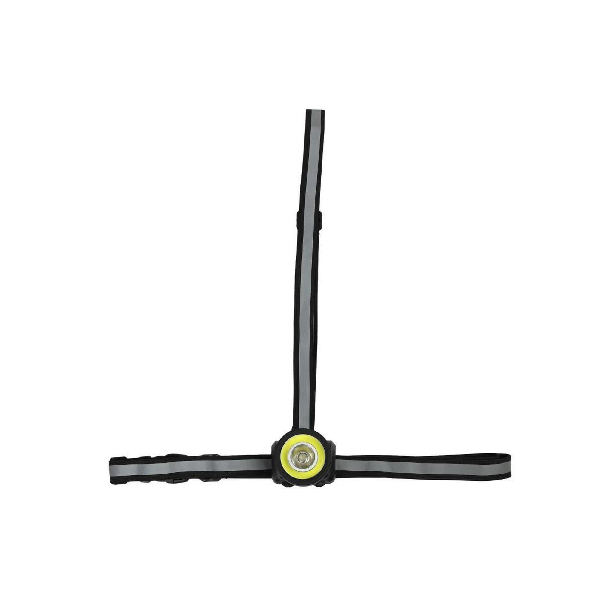 BENSON Běžecká vesta s osvětlením, bezpečnostní COB LED a reflexními prvky