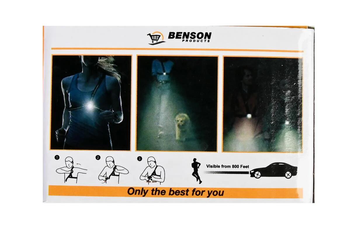 Chaleco para correr con iluminación de seguridad COB LED con reflectores 4/5