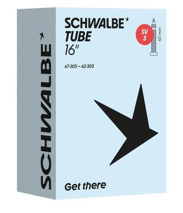 SCHWALBE SV3 Schlauch 16 Zoll (ETRTO 47/62-305) Presta 40 mm
