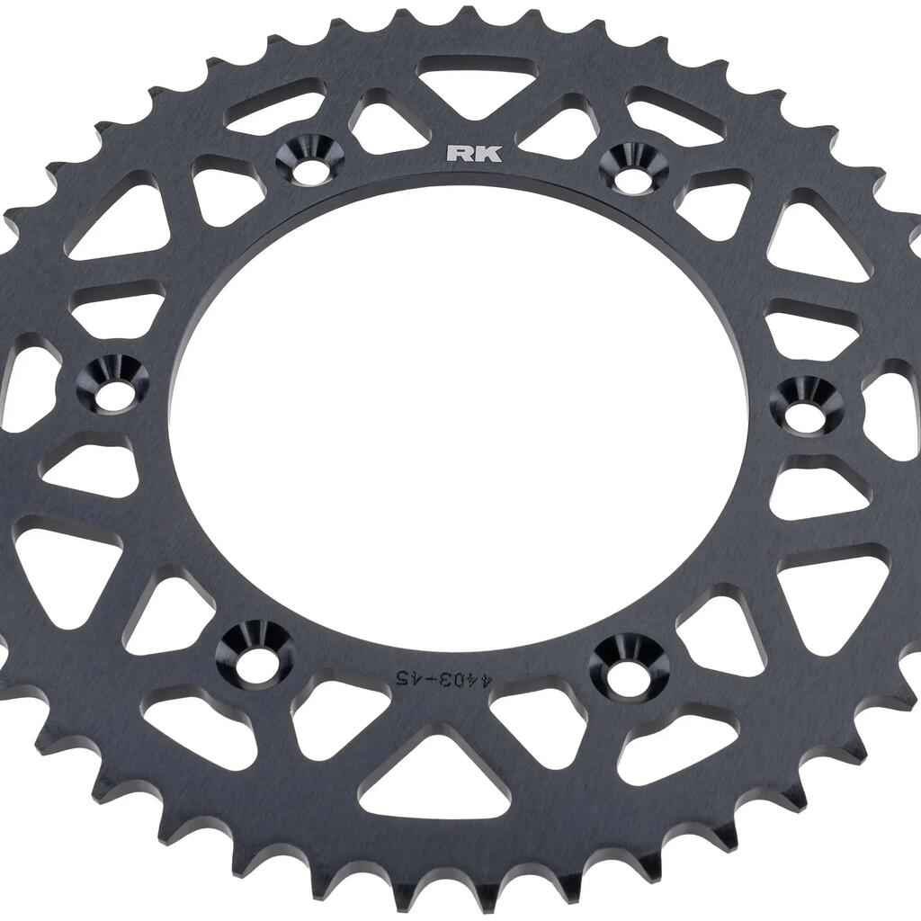 RK 520 Chain Sprocket 45T Black Anodized Aluminum