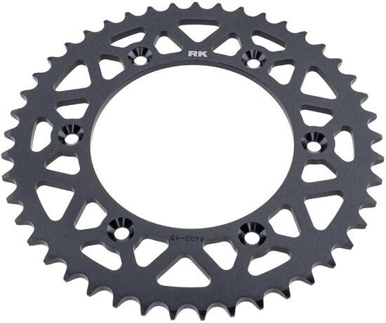 Rk chain wheel 520 45z aluminum black anodized