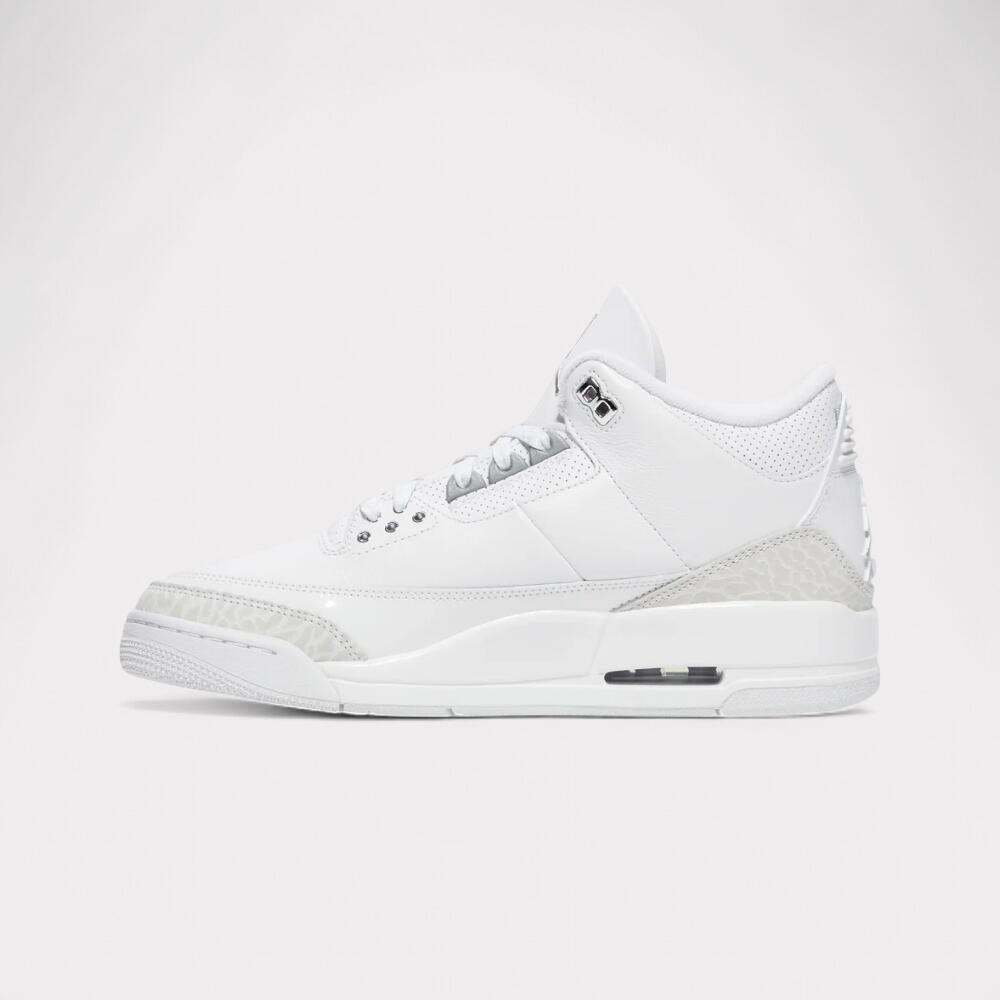 Schoenen - air jordan 3 pure money - wit/zilver 3/7