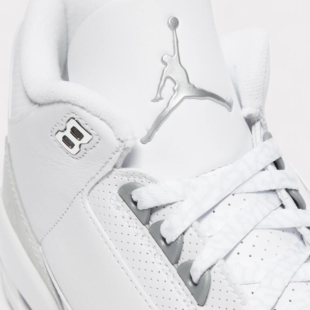 Schoenen - air jordan 3 pure money - wit/zilver 6/7