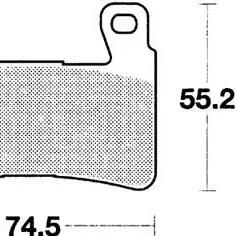 TRW MCB 703 Sintered-Metal Racing Brake Pads.