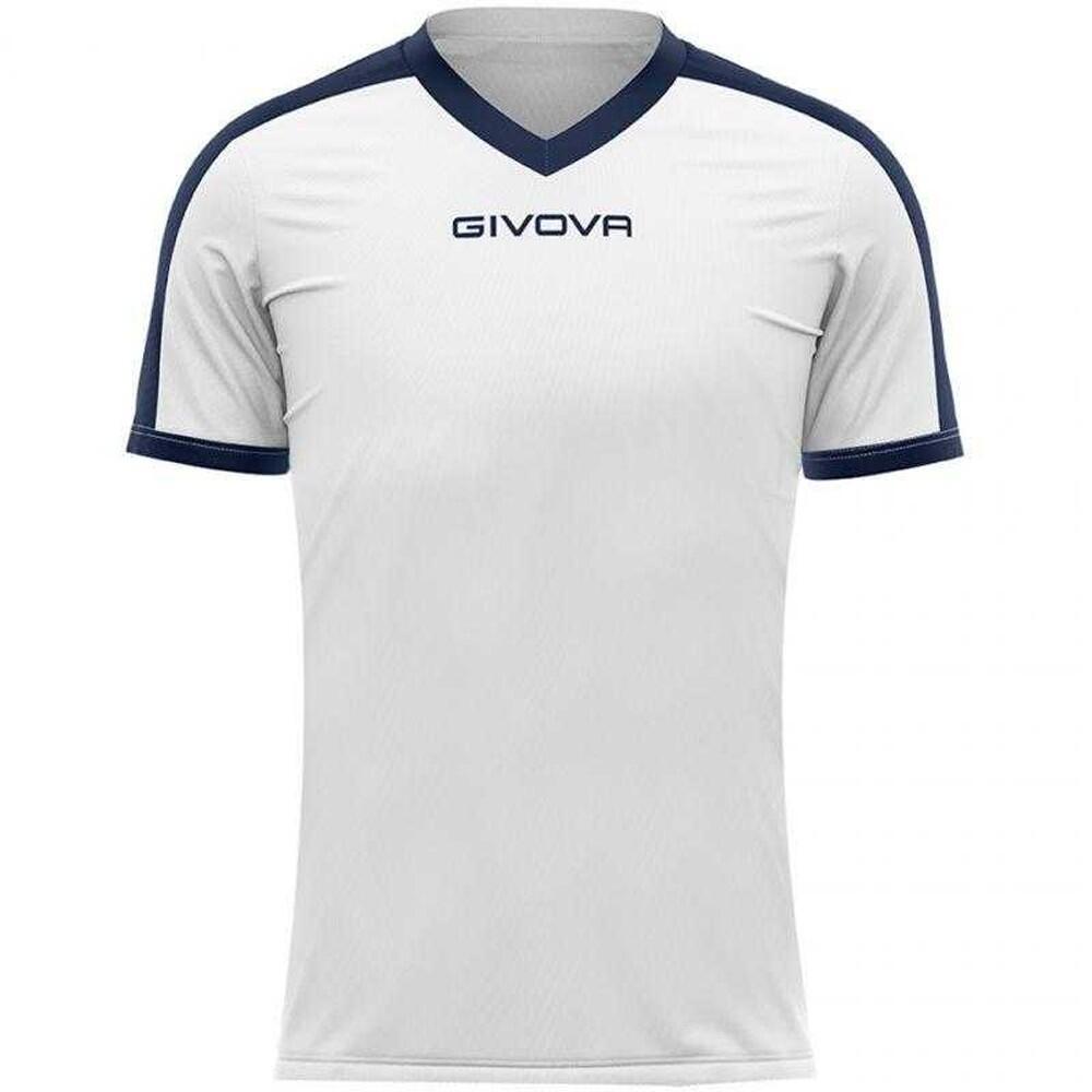 Maglietta Interblocco Uomo Givova Revolution Bianco Blu 2/4