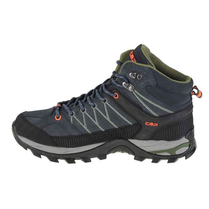 Botas a los Tobillos de Cueros Rigel para Hombre Azul Marino, Gris 3/6
