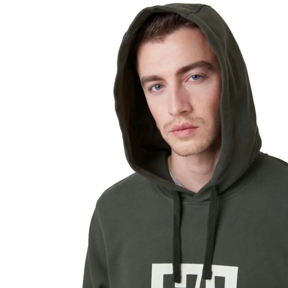 Felpa Con Cappuccio Logo Uomo Helly Hansen Tokyo Grigio 3/3