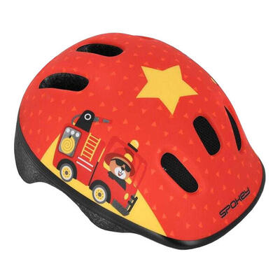 Kinder/kinder brandweerwagen fietshelm (rood)