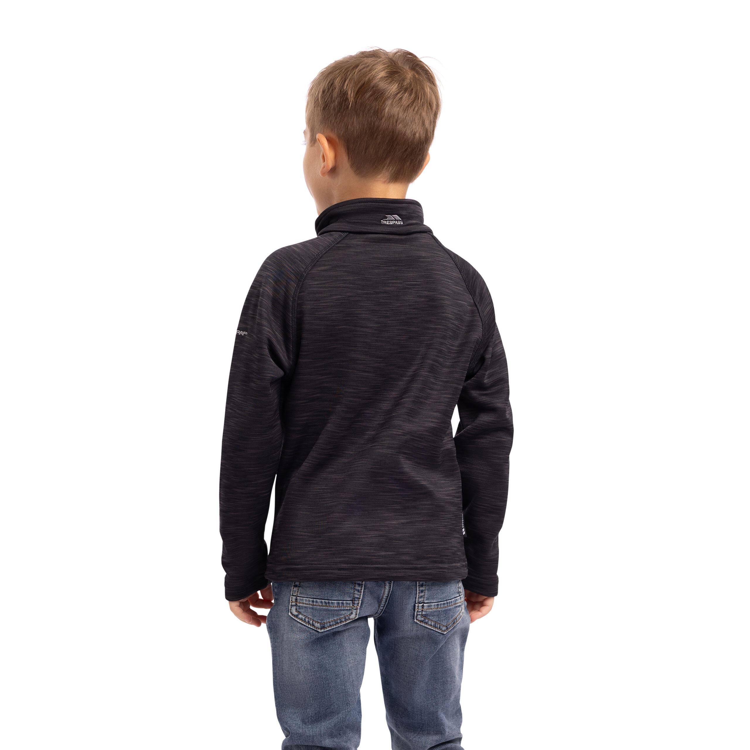 Boys 1/2 Neck Zip with Chin Guard Fleece - Edvin 5/5
