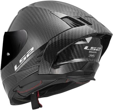 LS2 FF807 Dragon Carbon Integralhelm 3XL Matt Schwarz