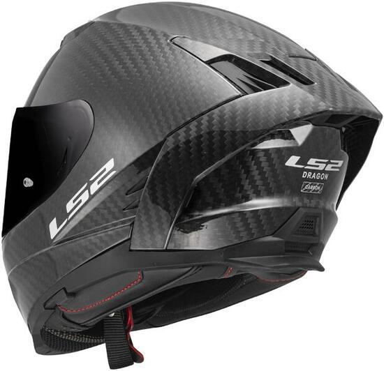 LS2 FF807 Dragon Carbon Integralhelm 3XL Matt Schwarz