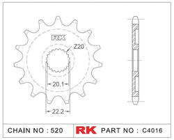 Rk sprocket 520 14z standard