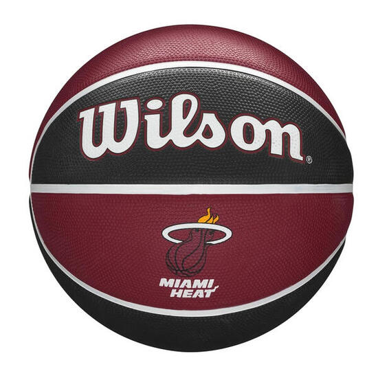 Ballon De Basket Motif/style Miami Heat NBA TEAM (Rouge) Taille 7