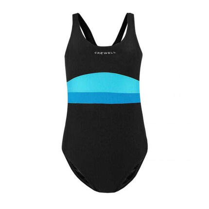 Maillot De Bain 1 Pièce SWAN Enfant (Bleu / Vert / Orange)