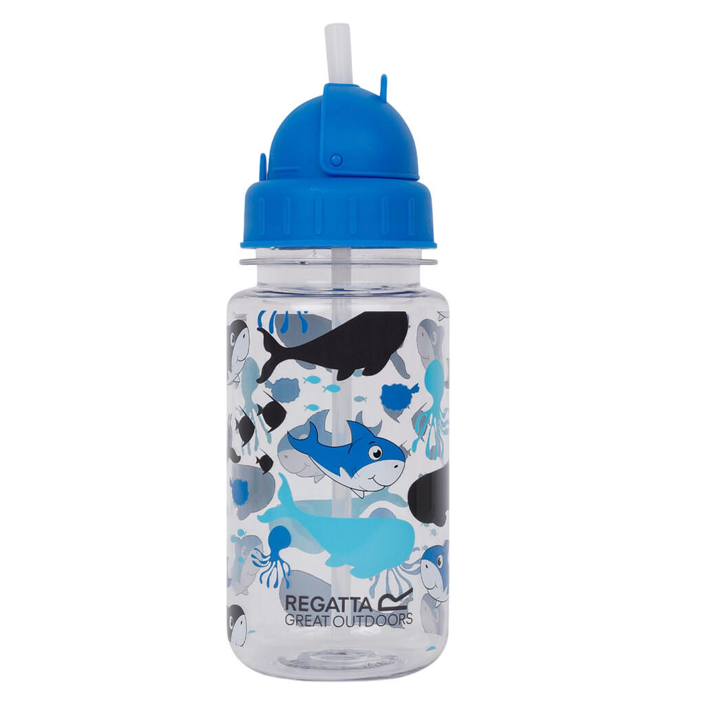 Bubbles The Shark Tritan 0.35L Water Bottle (Hawaiian Blue)