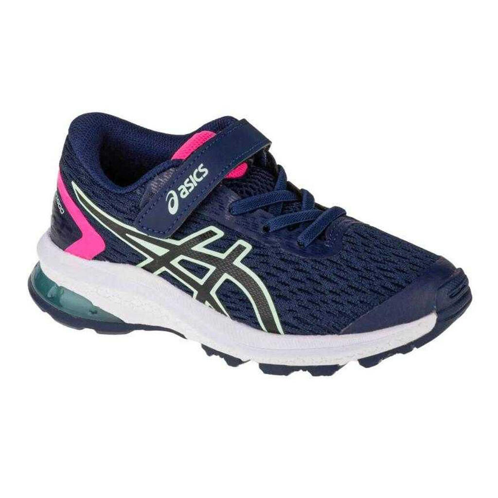 Childrens/Kids Touch Fastening Trainers (Navy Blue)