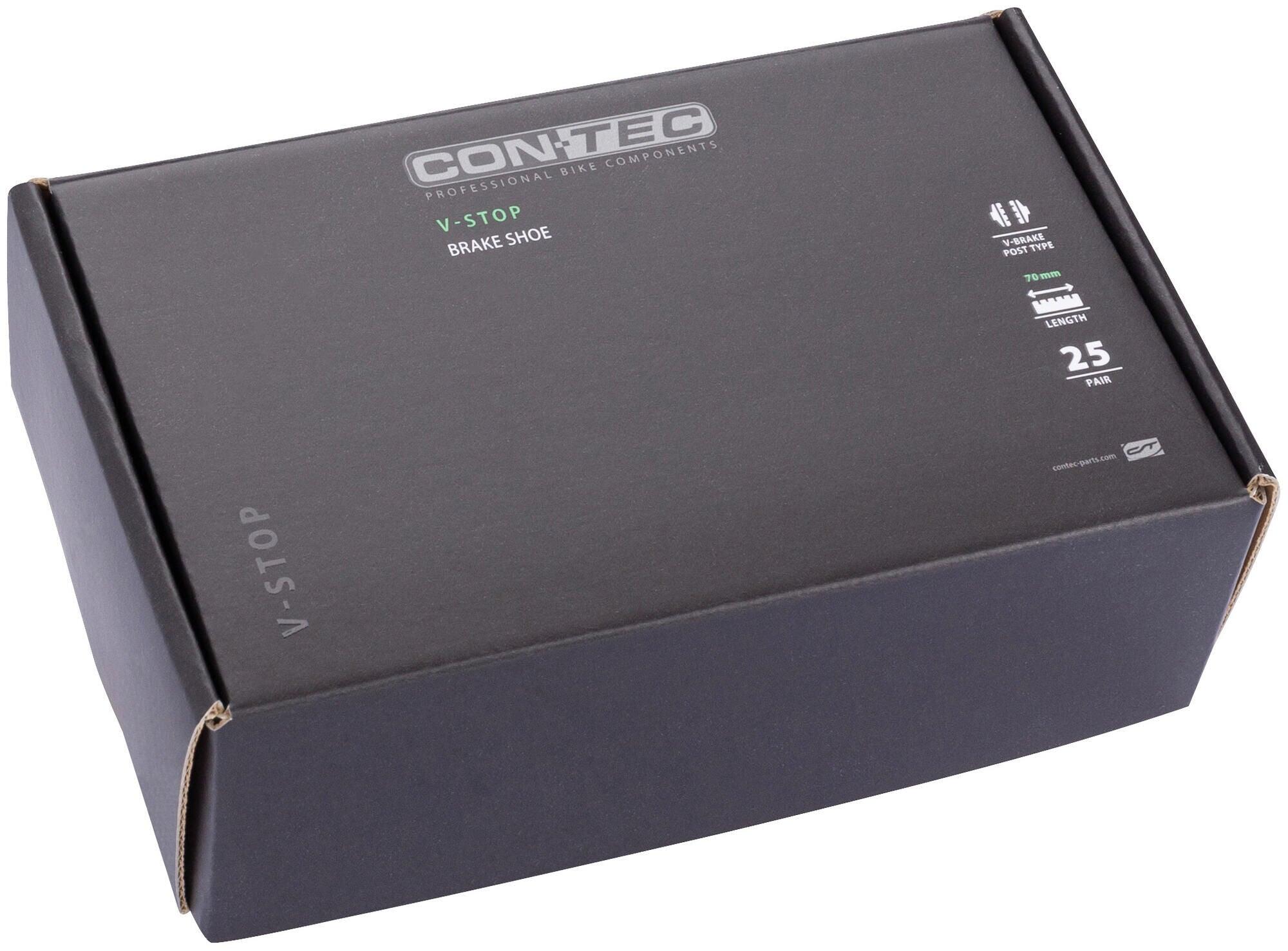 CONTEC V-Stop Bremsbelag V-Brake medium, Schraubbefestigung, 70 mm, Box 25 Paar 1/1