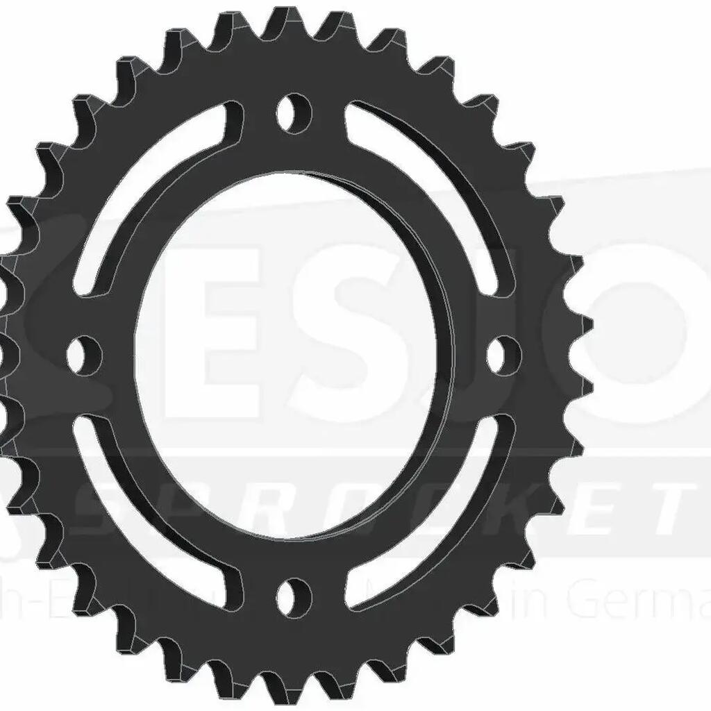 ESJOT Chain Wheel 530 – 34 Teeth, Steel, Black.