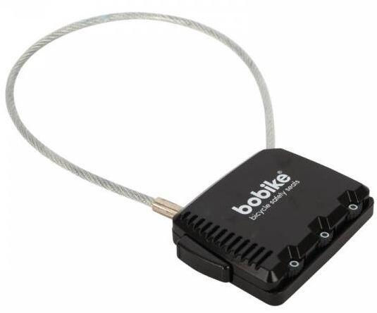 Candado de combinación Bobike Mini con cable, negro, 20 cm 2/2
