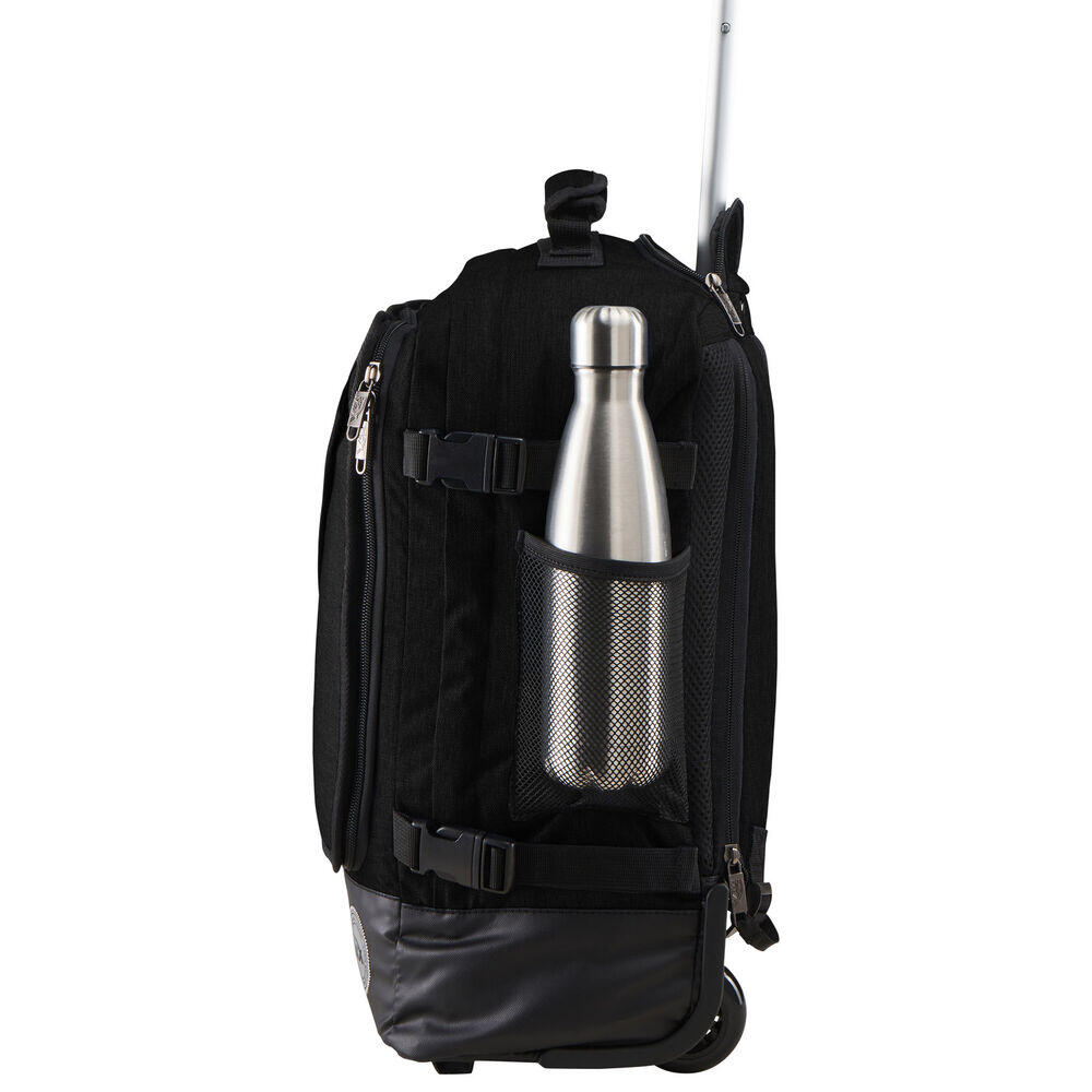 Lichtgewicht Koffer Cabin Max Greenwich Sac À Dos À Roulettes Hybride, Noir , 55 X 40 X 20 Cm[n686 44 Liter Inhoud