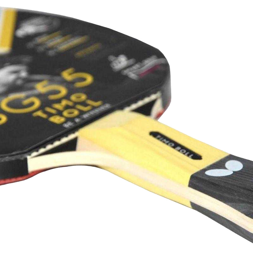 "Timo Boll SG55" Tischtennisschläger Damen und Herren Schwarz/Rot Einheitsgröße 4/4