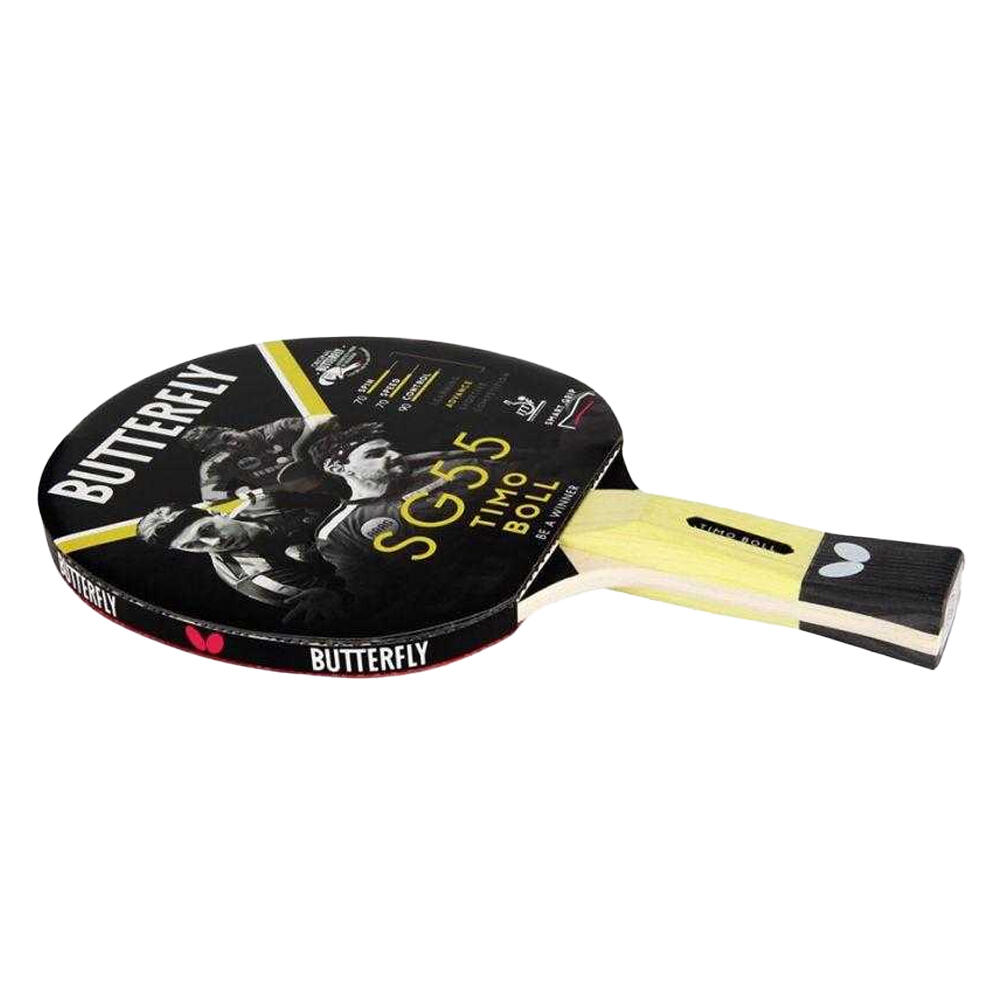 Timo Boll SG55 Table Tennis Bat (Black/Red) One Size