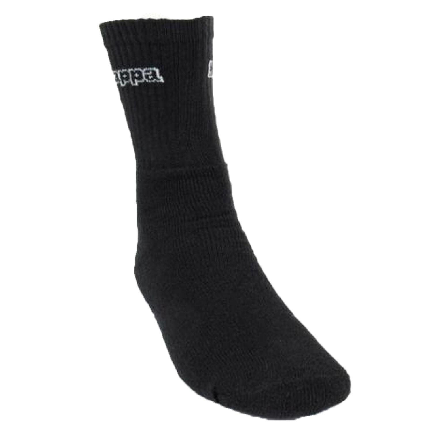 Calzini Lungo Adulto Unisex Misura Confezione 3 Kappa Nero 2/3