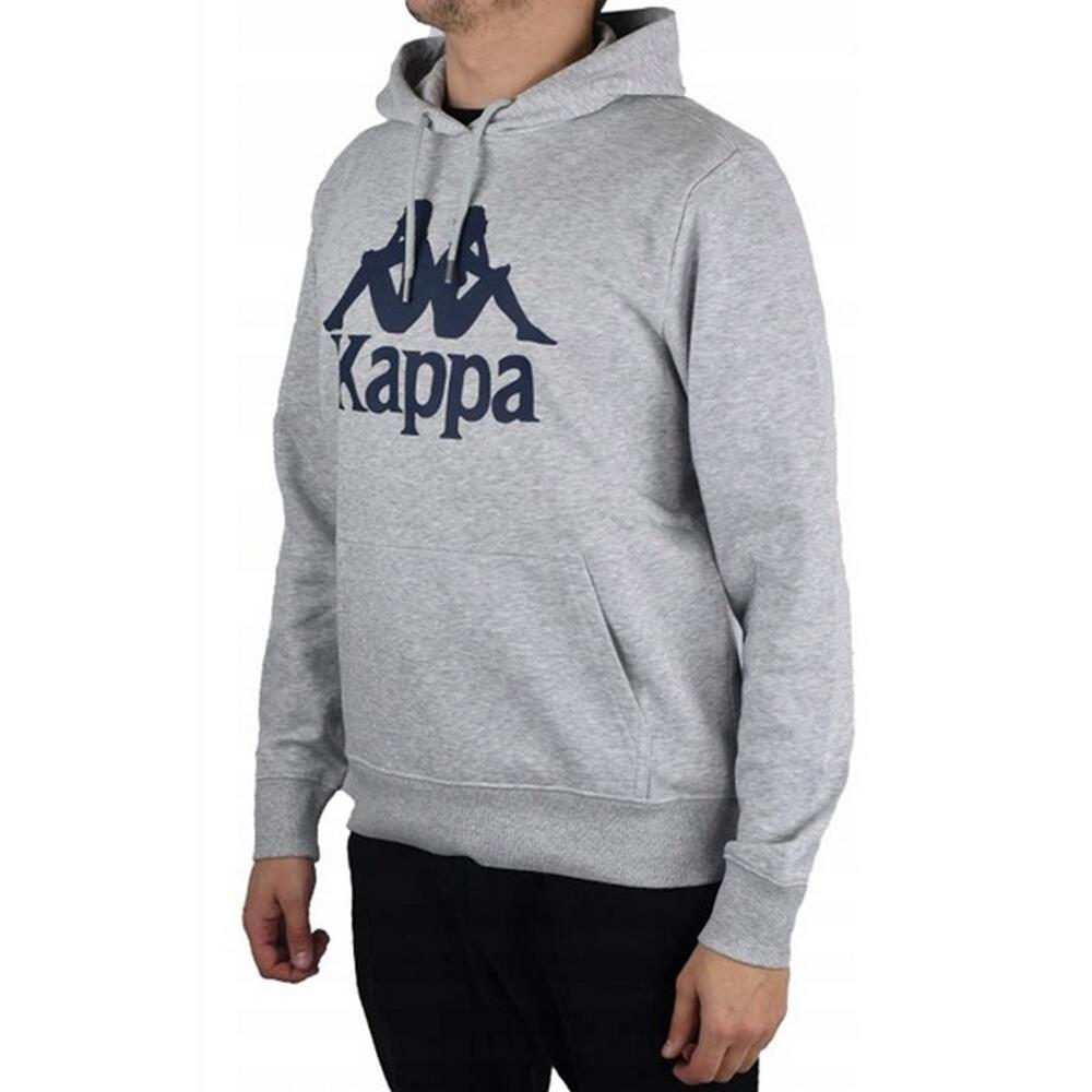 Felpa Con Cappuccio Uomo Kappa Taino Grigio 4/4