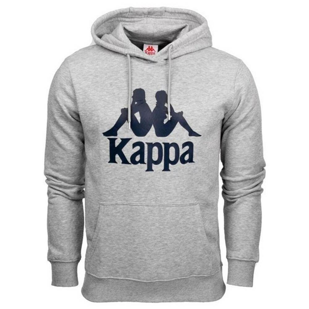 Felpa Con Cappuccio Uomo Kappa Taino Grigio 2/4